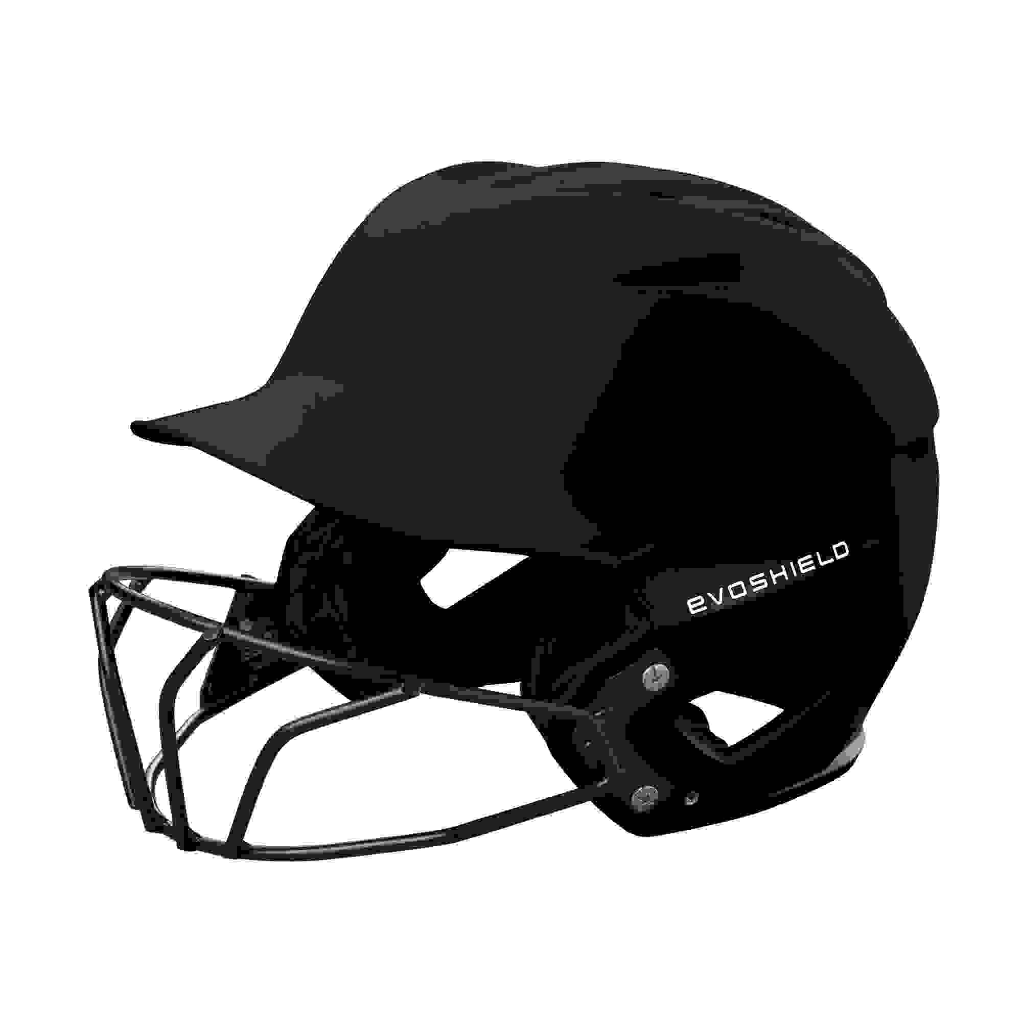 EvoShield XVT Matte Black 2.0 Batting Helmet w/ Facemask